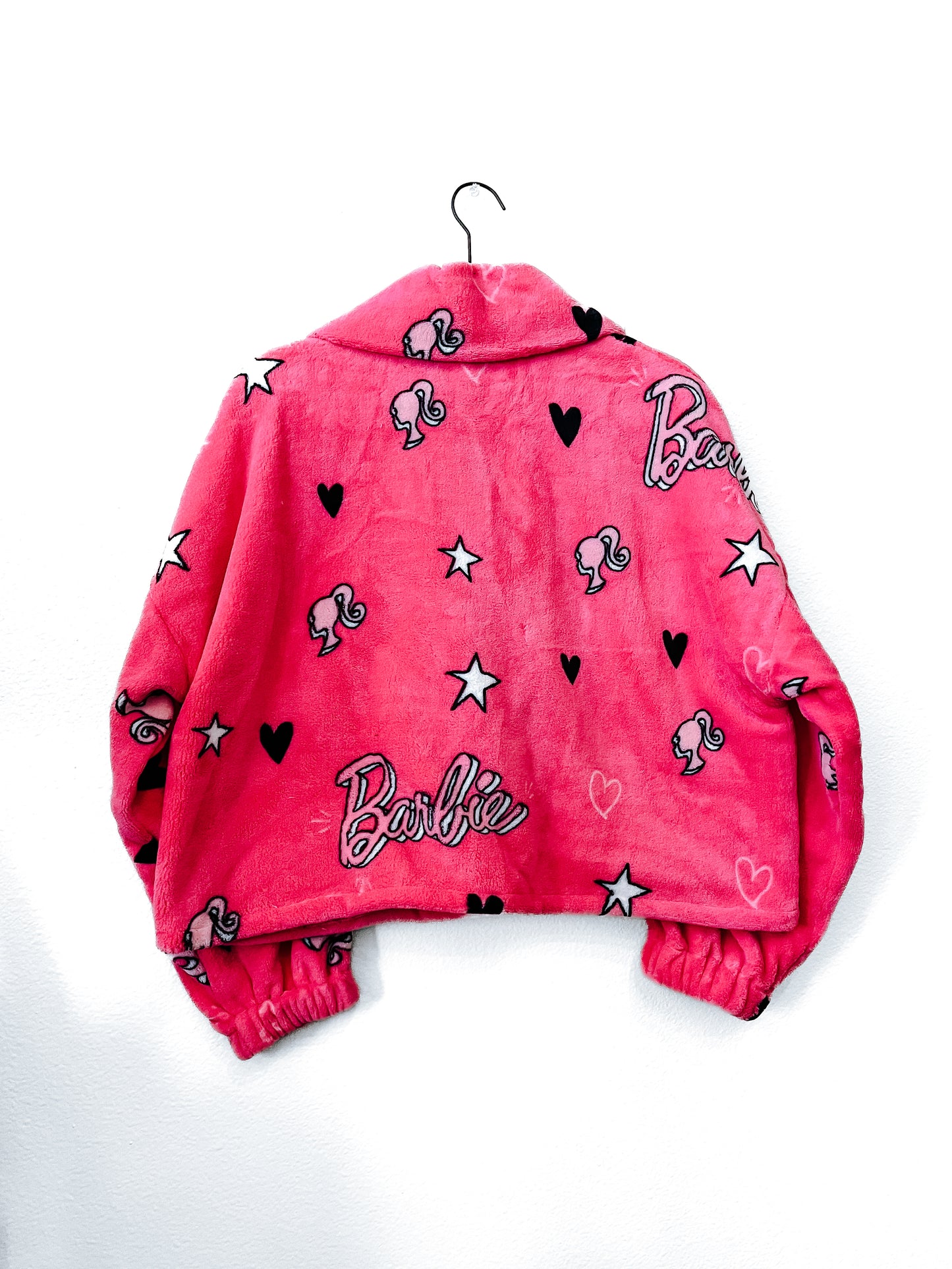 Upcycled Pink Doll Plush Jacket