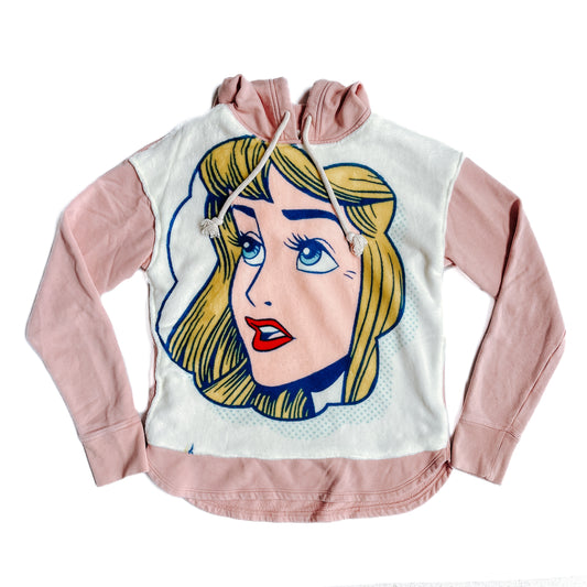 Upcycled Pink Princess Hoodie